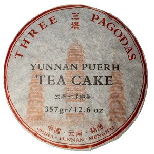 Шу Пуер «Цзин Лун: Три Пагоди» від Jinglong Tea Factory 2023 р., млинець 357 г