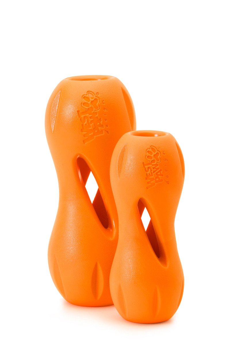 Іграшка для собак Qwizl Small Tangerine/Квізл д/ласощів малий оранжевий 14см