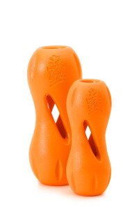 Іграшка для собак Qwizl Small Tangerine/Квізл д/ласощів малий оранжевий 14см