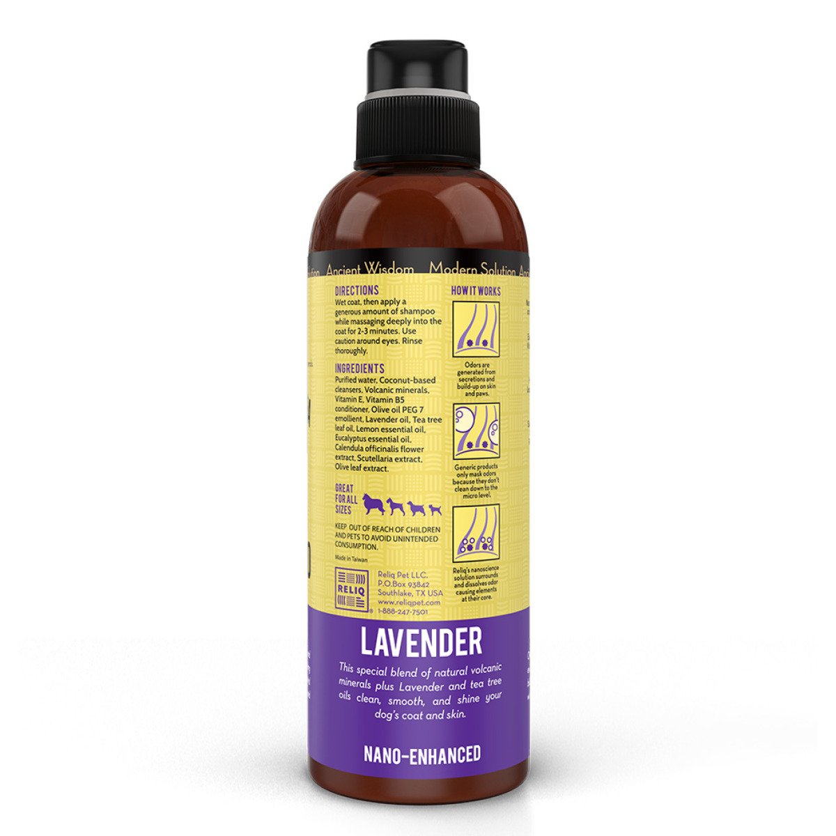 RELIQ Mineral Spa Lavender Shampoo 500 мл