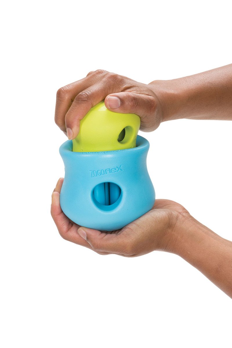 Іграшка для собак Toppl Small Aqua/Топпл д/ласощів малий блакитний 8см