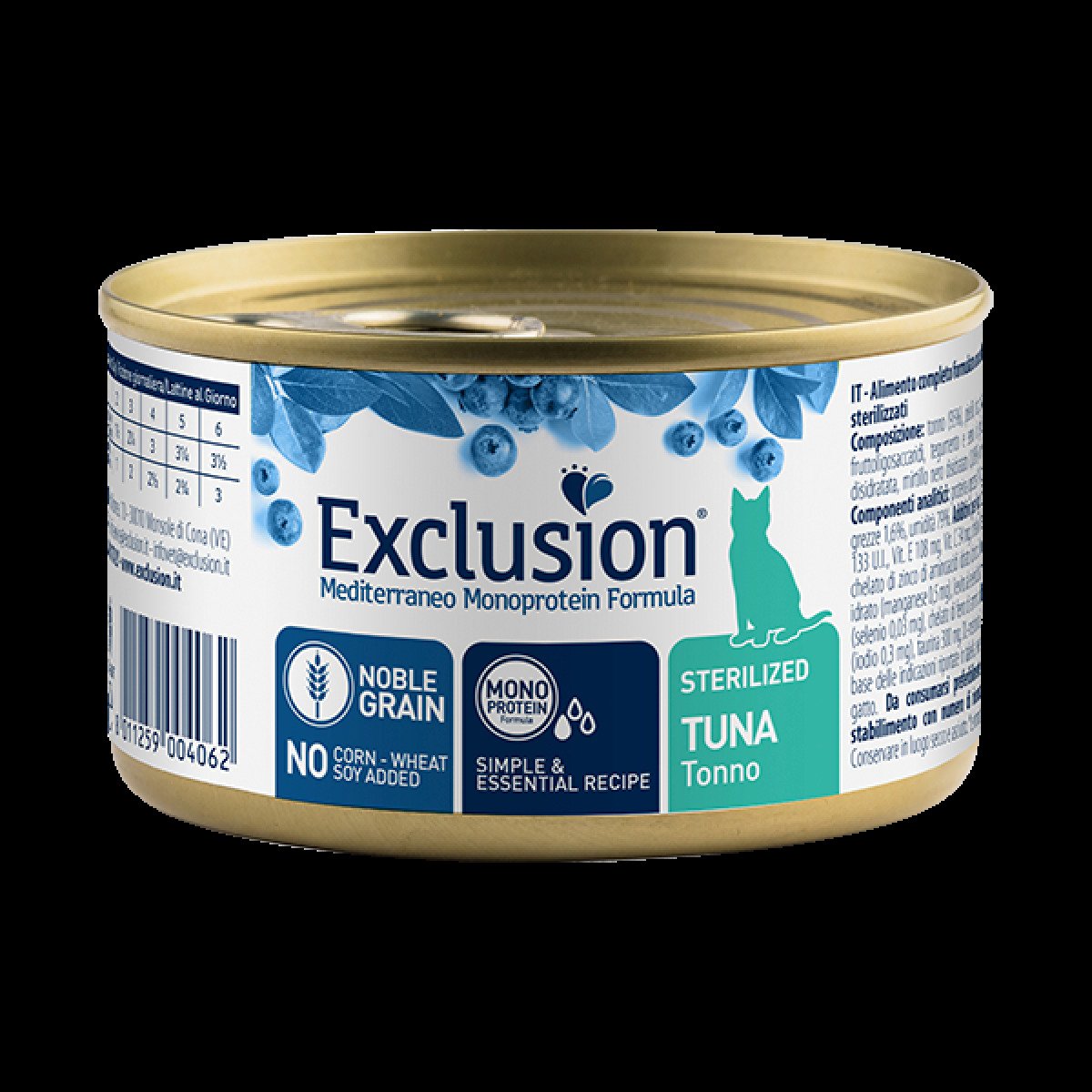 Вологий корм для дорослих стерилізованих котів Exclusion Mediterraneo Sterilized Cat Tuna, 85 г (паштет із тунцем)