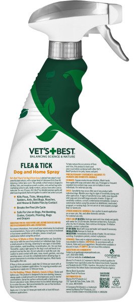 VET`S BEST Flea&Tick Home Spray for DOGS Cottonspice 945 мл