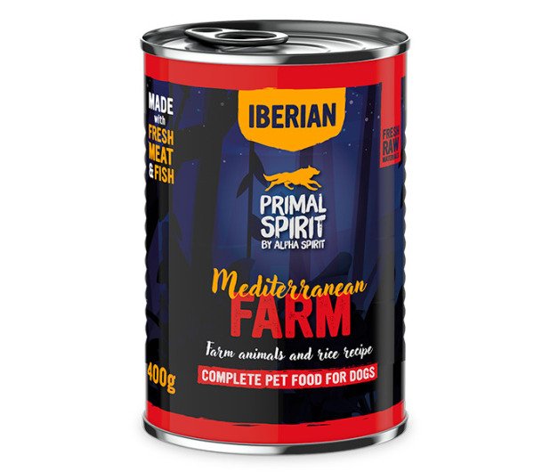 PR. SP. MEDITERRANEAN FARM WET DOG FOOD/Консерва д/собак Медітерраніан Фарм 400г