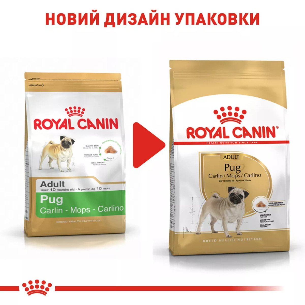 Сухий корм для собак малих порід Royal Canin Pug Adult, 3 кг