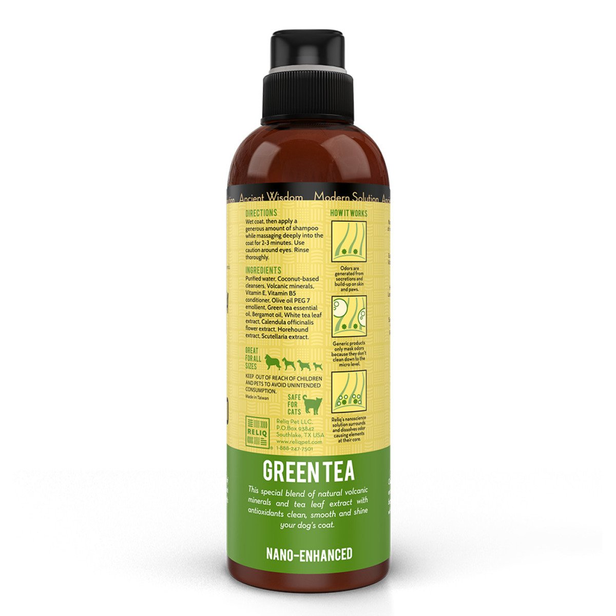 RELIQ Mineral Spa Green Tea Shampoo 500 мл