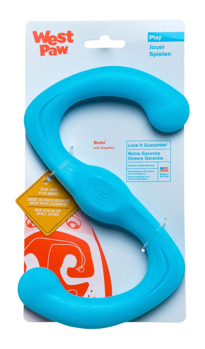 Іграшка для собак Bumi Large Aqua/Бумі S-подібна велика блакит. 24см