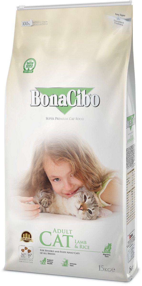 BonaCibo Adult Cat Lamb&Rice 15 kg