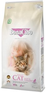 BonaCibo Adult Cat Light&Sterilized 15 kg