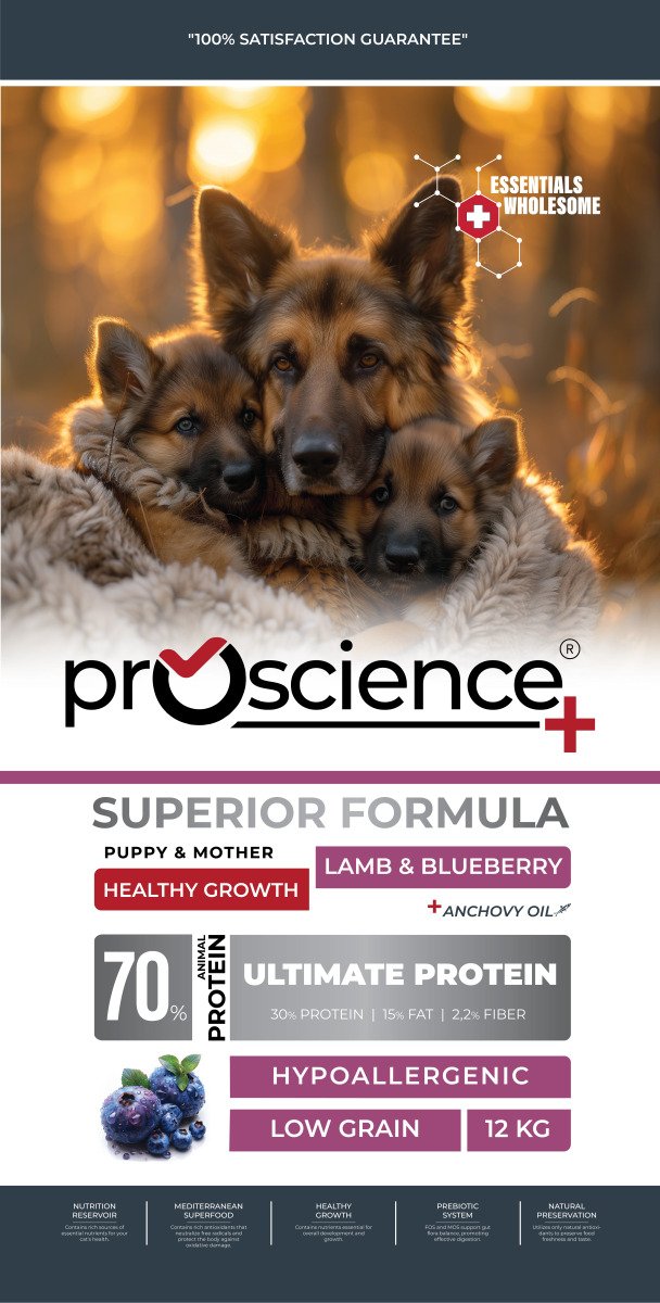 ProScience Puppy&Mother Lamb & Blueberry 12 kg