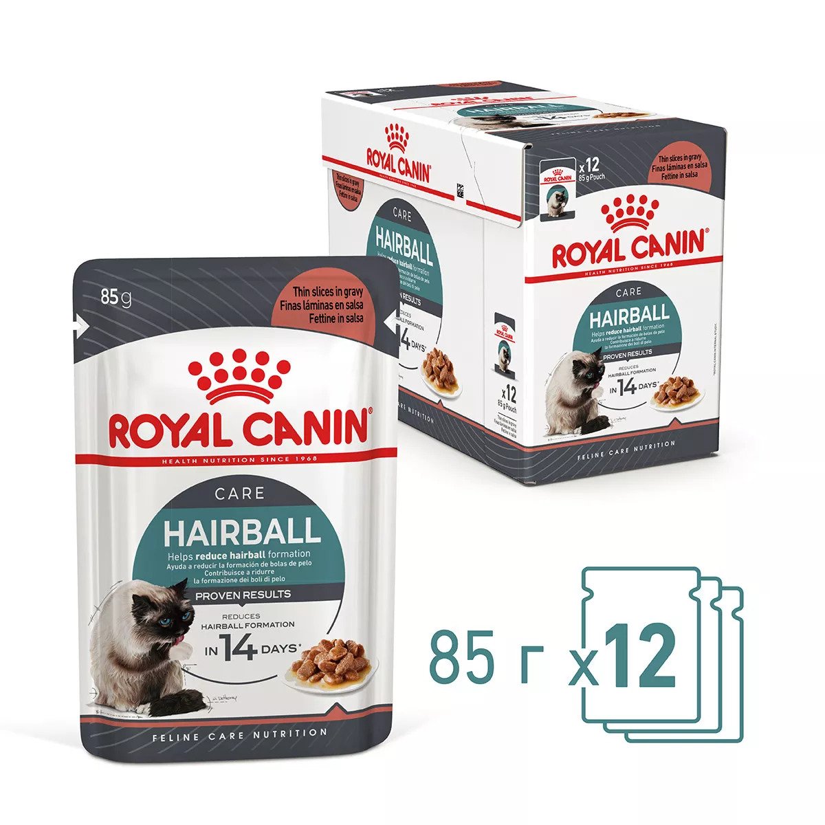 Вологий корм для котів Royal Canin Hairball Care Gravy, 85 г
