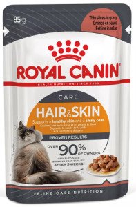 Вологий корм для котів Royal Canin HAIR & SKIN CARE в Соусі, 85 г