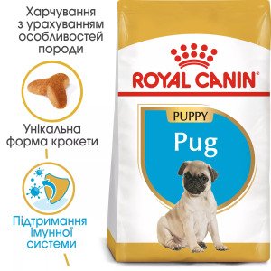 Сухий корм для цуценят мініатюрних порід Royal Canin Pug Puppy, 1.5 кг