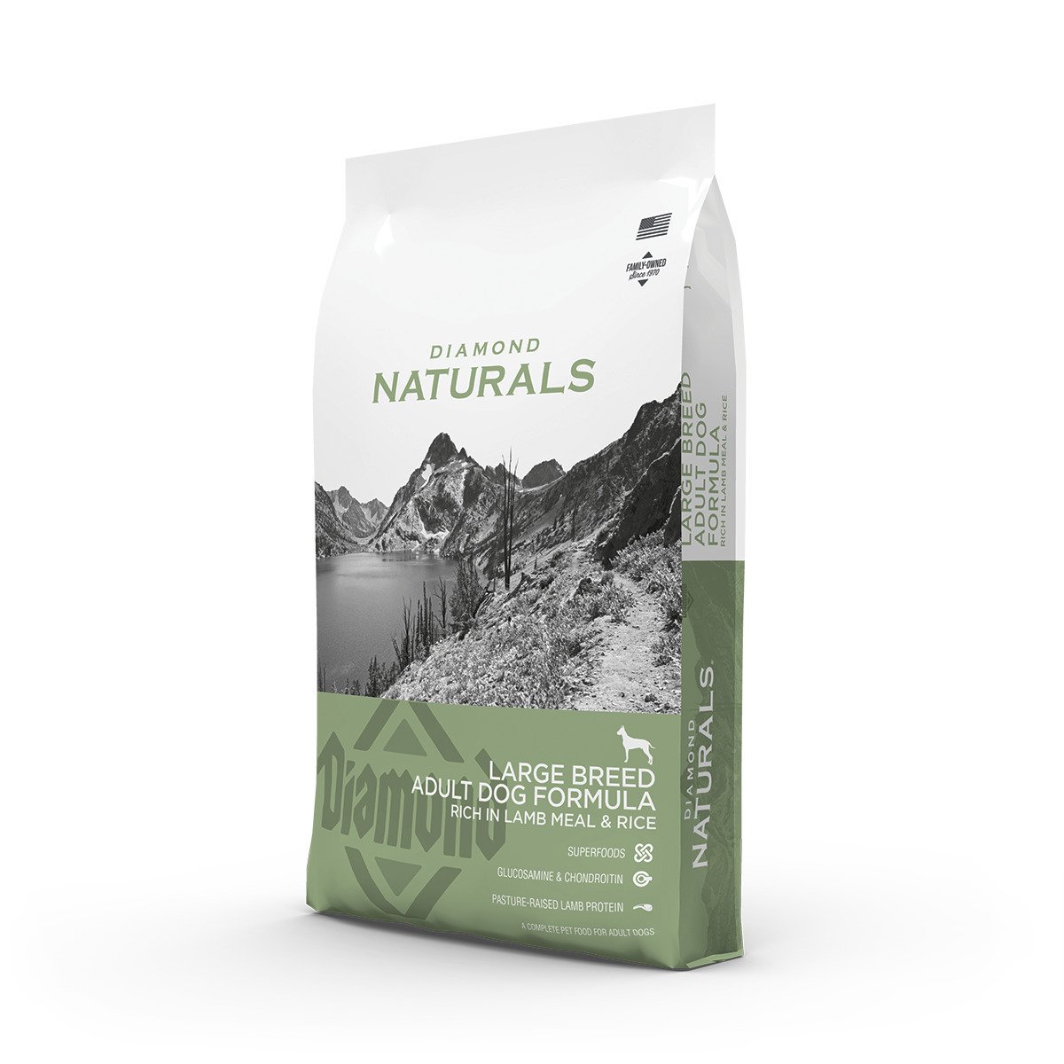 Сухий корм для дорослих собак великих порід Diamond Naturals Adult Large Breed Lamb & Rice, 15 кг