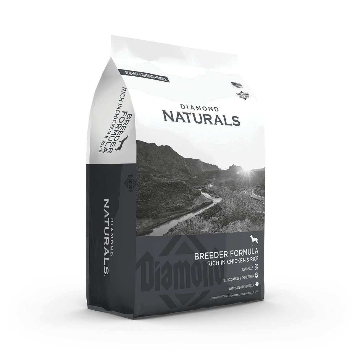 Сухий корм для собак і цуценят Diamond Naturals Breeder Formula Chicken & Rice, 20 кг