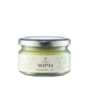 Матча - Чай зелений порошковий китайський Їжеко , 80 г у скляній банці twist-off