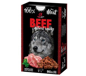 AS DOG NATURAL SNACK BEEF/Н/в ласощі д/собак Натурал Снек виз Біф 80 г