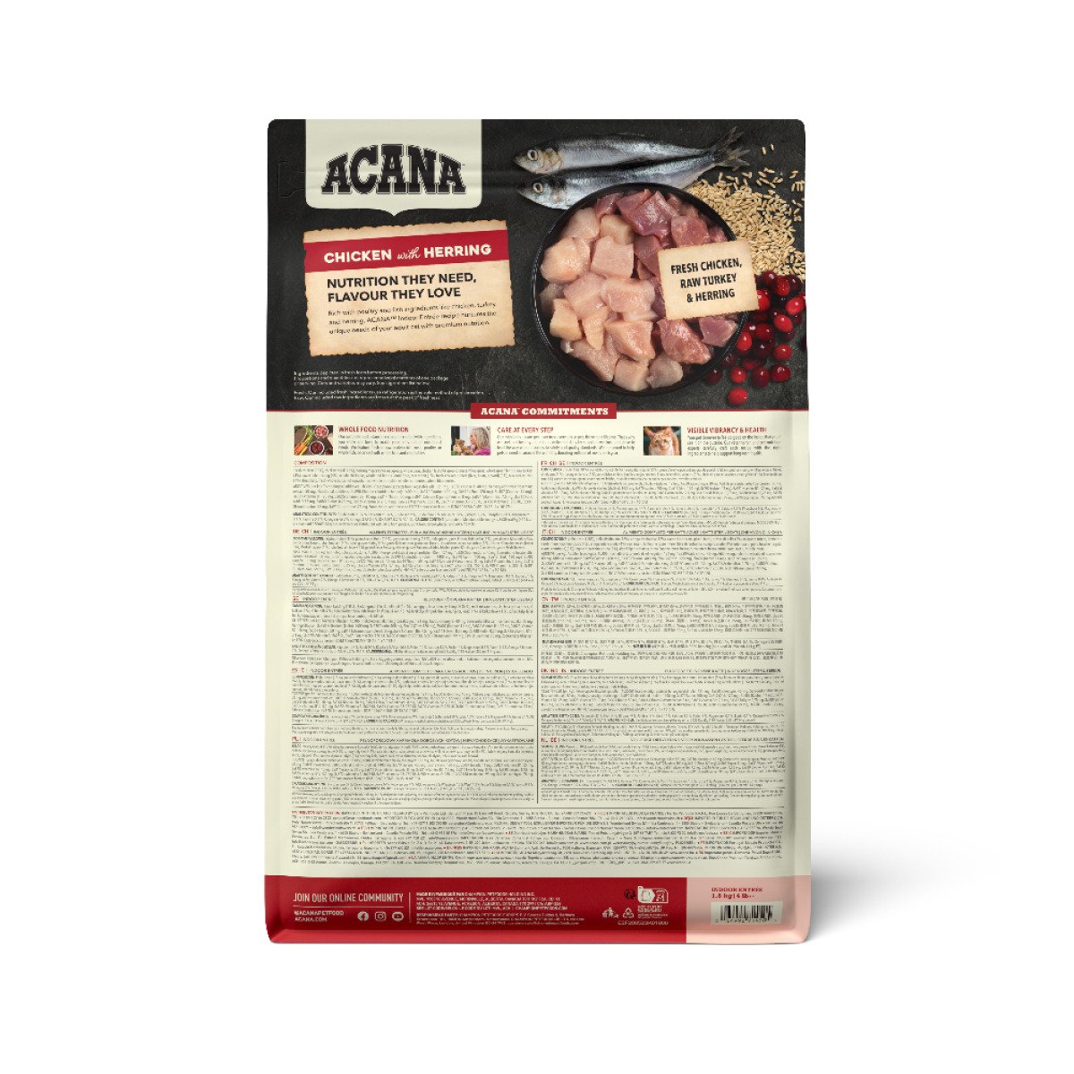 ACANA INDOOR ENTREE CAT 1.8KG