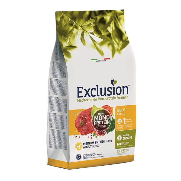Сухий корм для собак середніх порід Exclusion Adult Beef Medium Breed, 3 кг