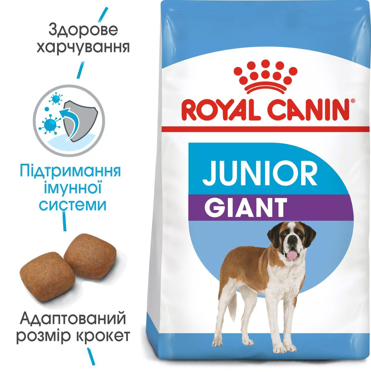 Сухий корм для цуценят великих порід Royal Canin Giant Junior, 15 кг
