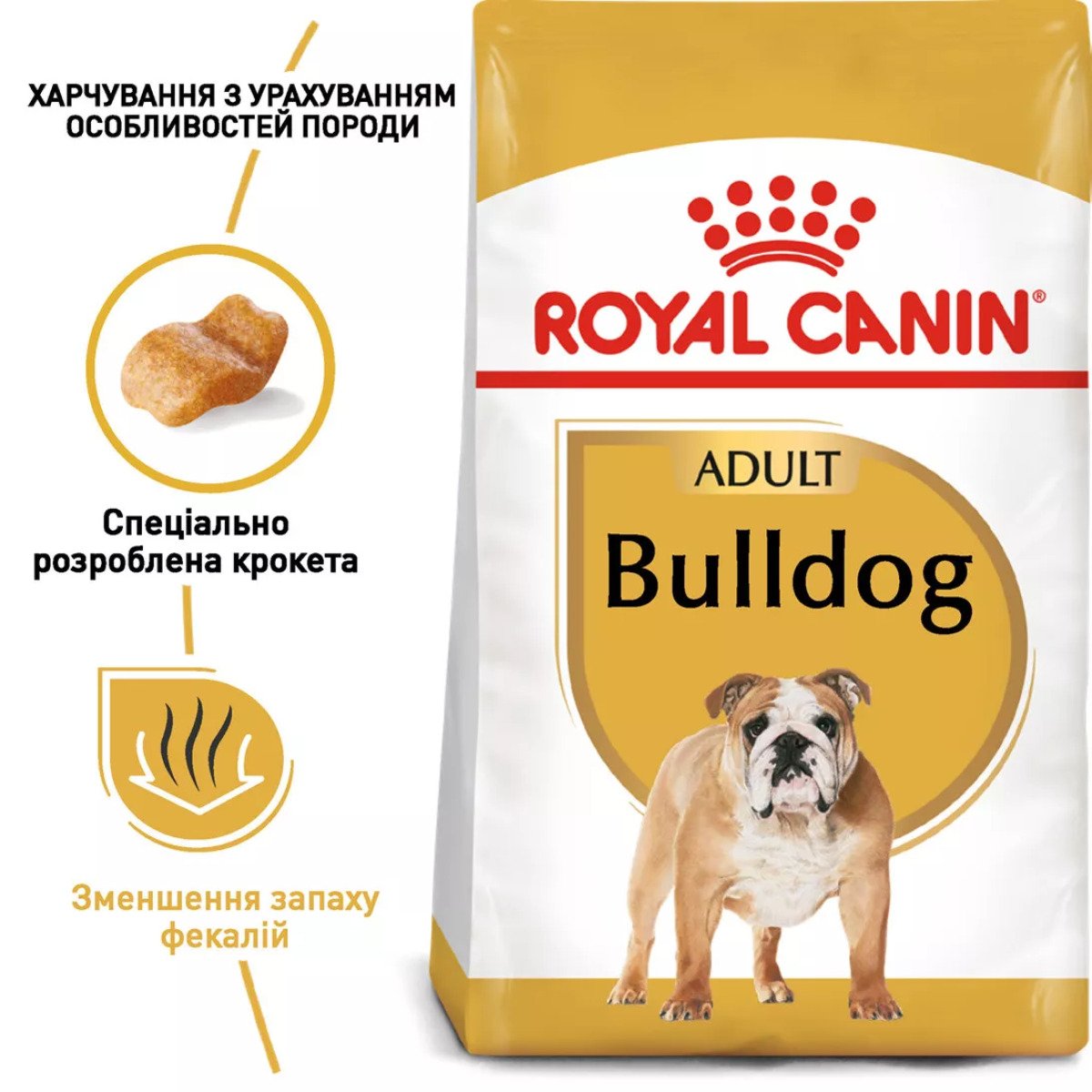 Сухий корм для собак середніх порід Royal Canin Bulldog Adult, 3 кг