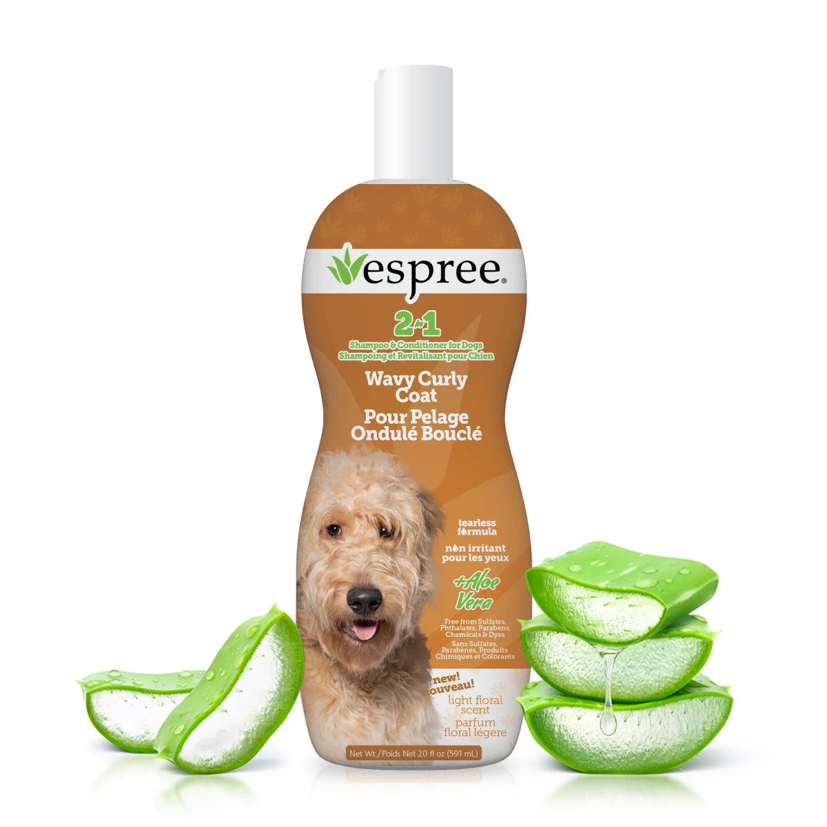 ESPREE Wavy Curly Coat Dog Shampoo&Conditioner 2in1 591мл