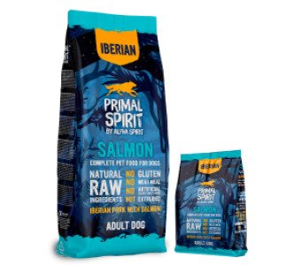 PRIMAL SPIRIT IBERIAN SALMON DOG FOOD/Повнораціонний корм д/собак Іберіан Салмон 1кг