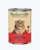 Baskerville М'ясо курки з сердечками — вологий корм для котів, 400 г