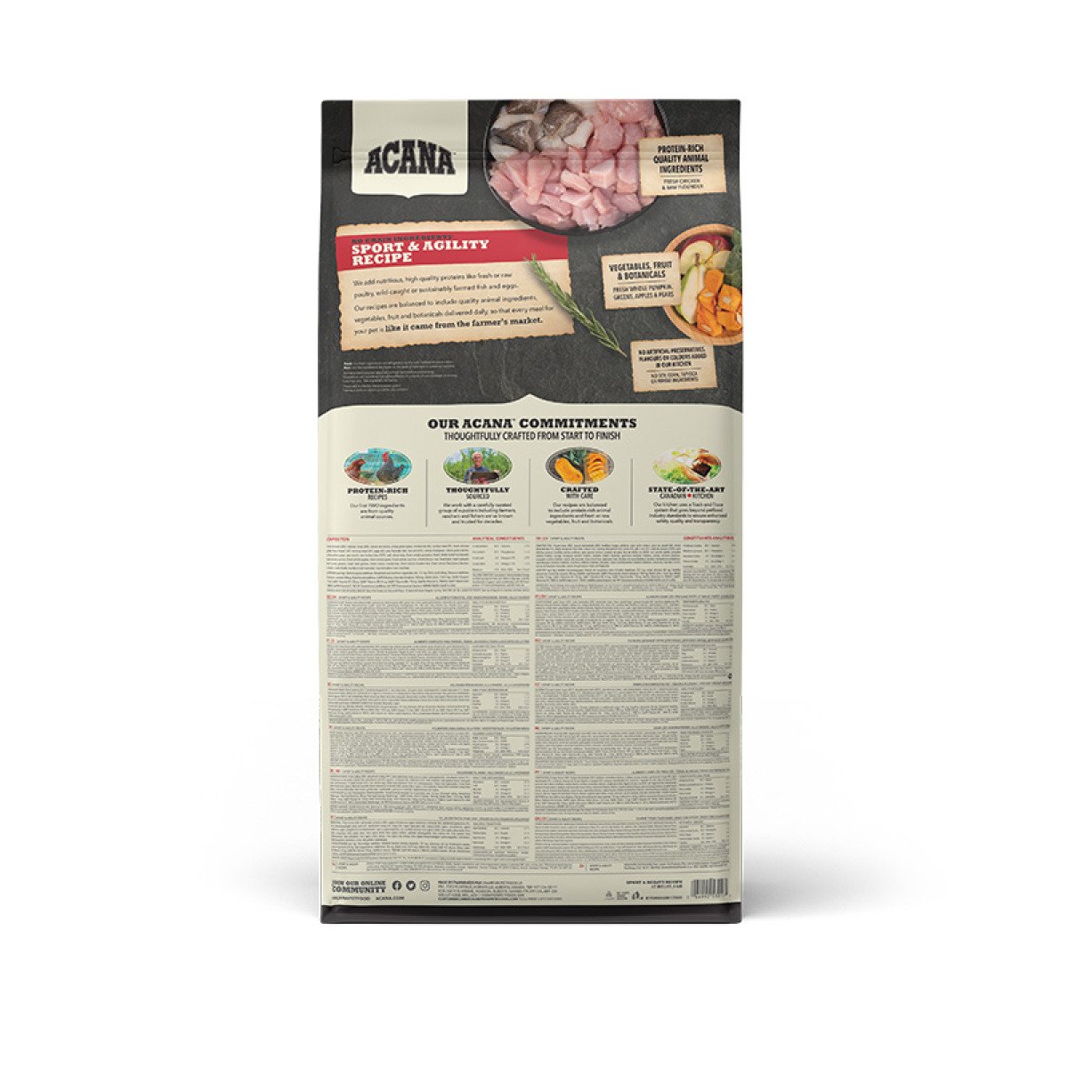 Сухий беззерновий корм для активних собак ACANA Sport & Agility Recipe, 11.4 кг