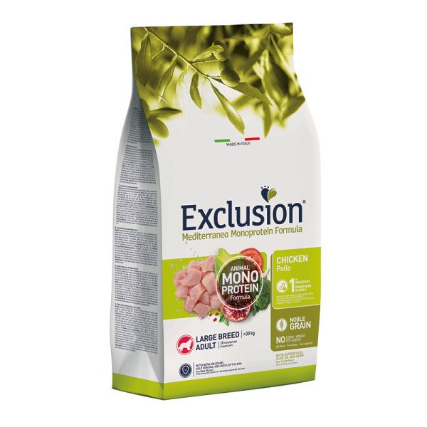 Сухий корм для собак великих порід Exclusion Adult Chicken Large Breed, 12 кг