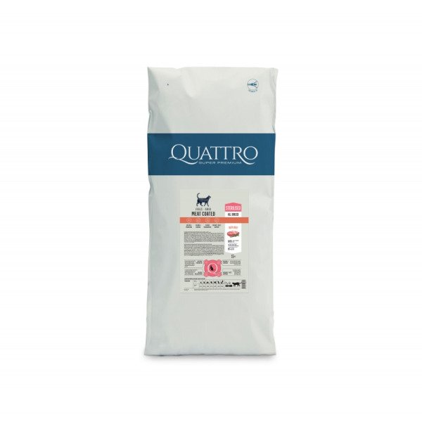 Quattro Cat Sterilized Beef корм для стерилізованих котів з яловичиною 15 кг