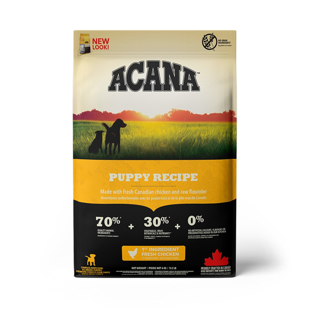Сухий беззерновий корм для цуценят ACANA Puppy Recipe 6 кг