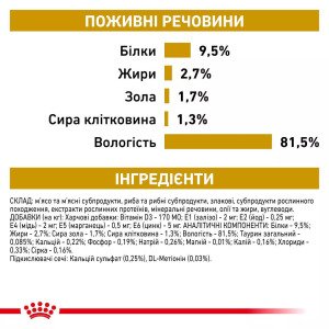 Вологий корм для котів Royal Canin Urinary S/O Moderate Calorie Cat Pouches, 85 г