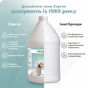 ESPREE Bright White Dog Shampoo&Conditioner 2in1 3,79 л