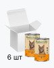 Baskerville Індичка та яловичина — вологий корм для котів, 6 × 400 г