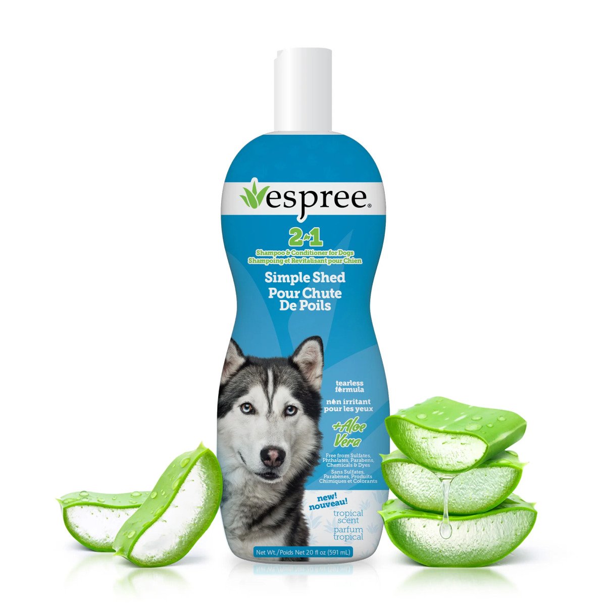 ESPREE Simple Shed Dog Shampoo&Conditioner 2in1 591мл