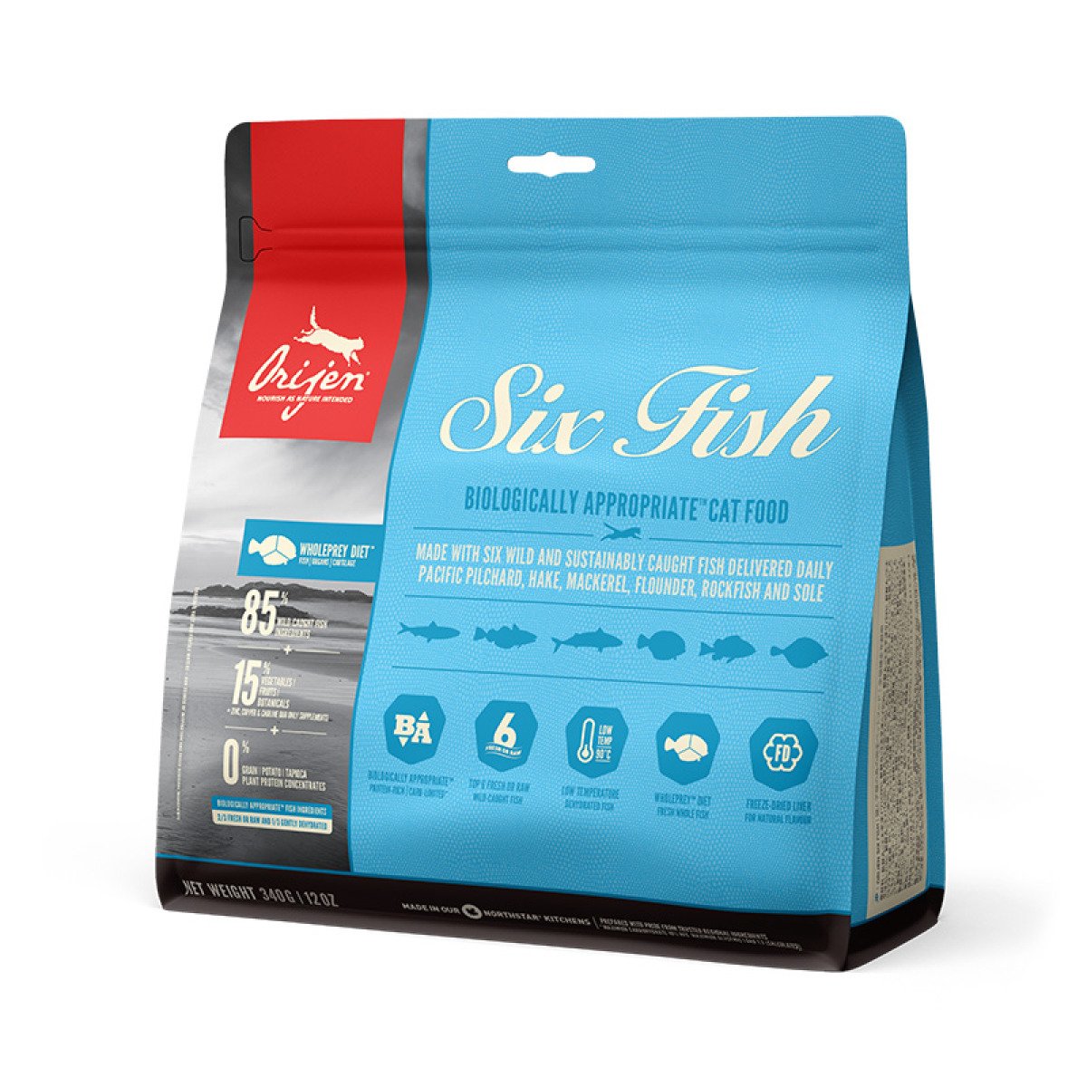 ORIJEN 6 FISH CAT&KITTEN 340G (x30 new)