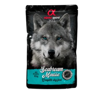 ALPHA SPIRIT POUCH SEA BREAM MOUSSE/Вологий корм д/собак Сі Брім Мусс 85г