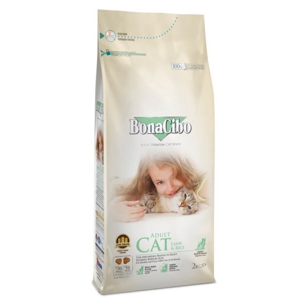 BonaCibo Adult Cat Lamb&Rice 2 kg