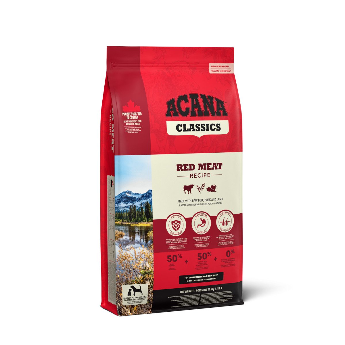 Сухий корм для собак ACANA Classics Red Meat Recipe, 14.5 кг