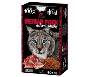 AS CAT NATURAL SNACK IBERIAN PORK/Н/в ласощі д/котів Натурал Снек виз Іберіан Порк 80 г