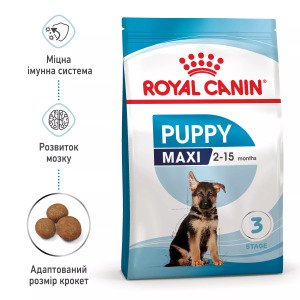 Сухий корм для цуценят великих порід Royal Canin Maxi Puppy, 4 кг