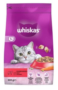 Whiskas Сухий корм для котів з яловичиною 300 г