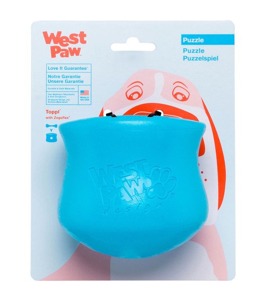 Іграшка для собак Toppl Large Aqua/Топпл д/ласощів великий блакитний 10см