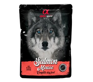 ALPHA SPIRIT POUCH SALMON MOUSSE/Вологий корм д/собак Сальмон Мусс 300г