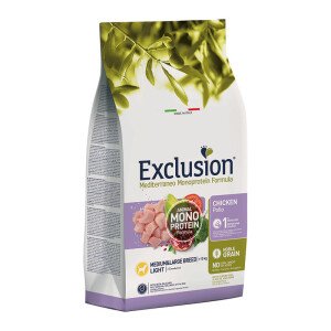 Сухий корм для собак великих порід Exclusion Light Chicken Medium&Large Breed, 12 кг