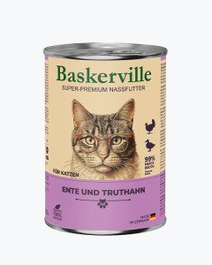 Baskerville Качка та індик — вологий корм для котів, 400 г