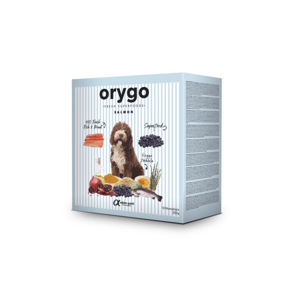 Orygo Salmon 3,6 kg box/Н/в корм д/дорослих собак Оріго Салмон 3,6 Кг (18х200г)