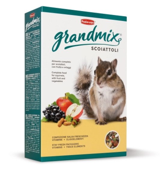 GrMix scoiattoli 750g/Корм д/білок і бурундуків Падован ГрандМікс Скояттолі 750г