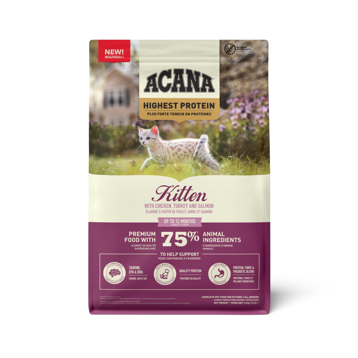 ACANA HIGHEST PROTEIN KITTEN RECIPE 1.8KG